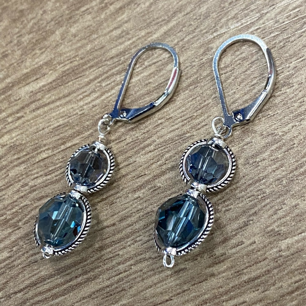 Sparkly Swarovski crystals denim blue - Picture 3 of 4